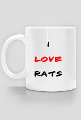 Kubek I LOVE RATS