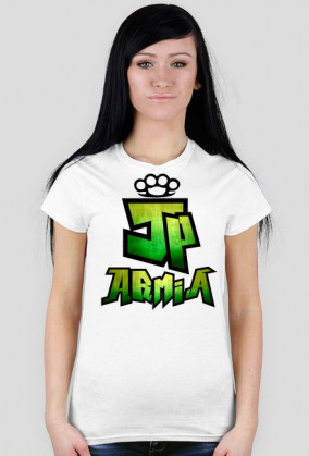 Koszulka JP Armia | Zielona | Damska