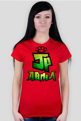 Koszulka JP Armia | Zielona | Damska