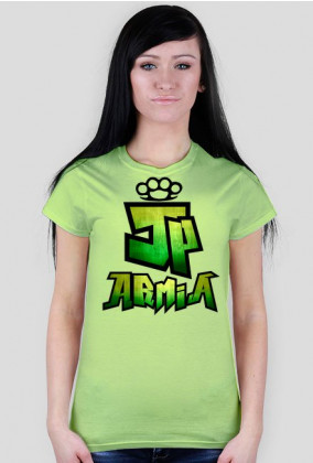 Koszulka JP Armia | Zielona | Damska