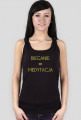 Bieganie = medytacja - koszulka damska czarna
