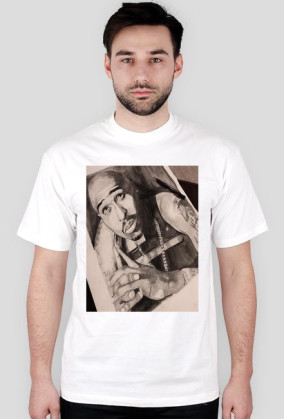 2Pac White Tee