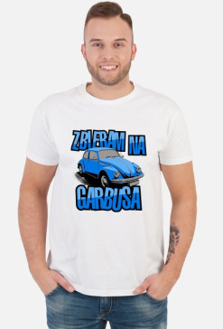 Zbieram na Garbusa (koszulka męska) ciemna grafika