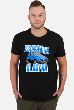 Zbieram na klasyka (koszulka męska) jasna grafika