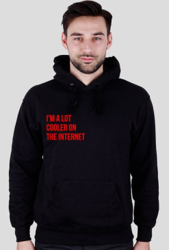 bluza/ hoodie i'm a lot coller on the internet