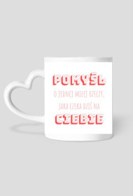 KUBEK PEŁEN OPTYMIZMU (Różowy)