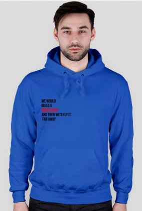 bluza/ hoodie rocketship