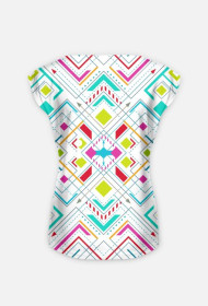 Geometric Worldwide Center Full Print Woman
