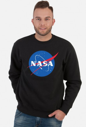 NASA bluza męska czarna