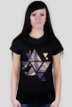 T-Shirt damski Design Forest - Czarny