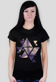 T-Shirt damski Design Forest - Czarny