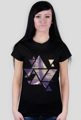 T-Shirt damski Design Forest - Czarny