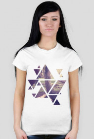 T-Shirt damski Design Forest - Biały