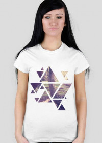 T-Shirt damski Design Forest - Biały