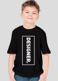T-Shirt chłopięcy Designer - Czarny