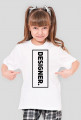 T-Shirt dziewczęcy Designer - Biały
