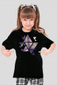T-Shirt dziewczęcy Design Forest - Czarna