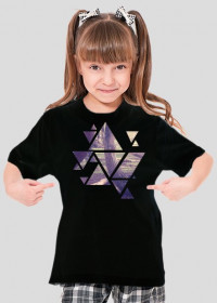 T-Shirt dziewczęcy Design Forest - Czarna