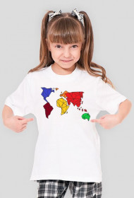 Bluzka małej podróżniczki - geometric