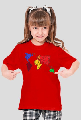 Bluzka małej podróżniczki - geometric