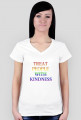 Koszulka damska "Harry Styles - Treat People With Kindness Rainbow"