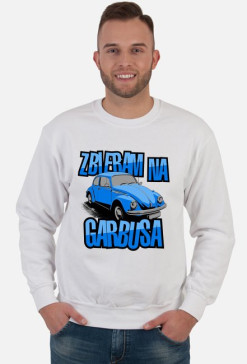 Zbieram na Garbusa (bluza męska klasyczna) ciemna grafika
