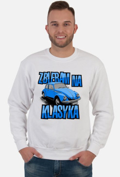 Zbieram na klasyka (bluza męska klasyczna) ciemna grafika