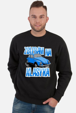 Zbieram na klasyka (bluza męska klasyczna) jasna grafika