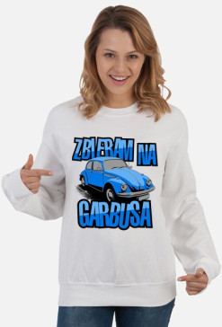 Zbieram na Garbusa (bluza damska klasyczna) ciemna grafika