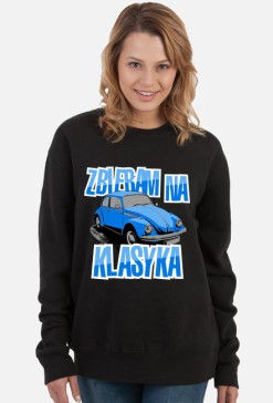 Zbieram na klasyka (bluza damska klasyczna) jasna grafika