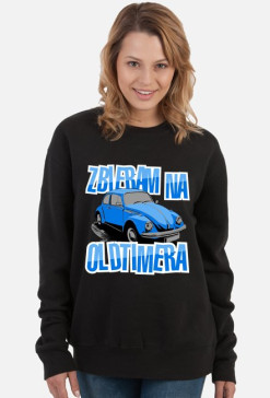 Zbieram na oldtimera (bluza damska klasyczna) jasna grafika
