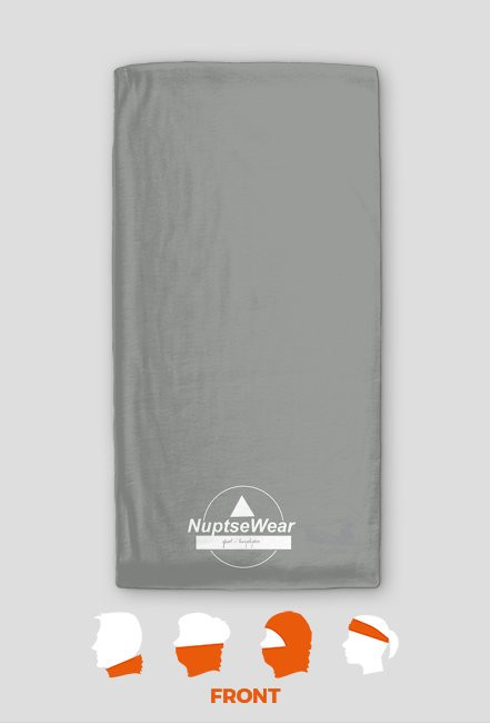 NuptseWear- komin koloru szarego z logo
