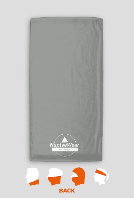 NuptseWear- komin koloru szarego z logo