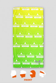 NuptseWear- komin koloru żółto-zielonego z logo