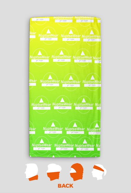 NuptseWear- komin koloru żółto-zielonego z logo