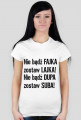 T-Shirt Damski Napis czarny