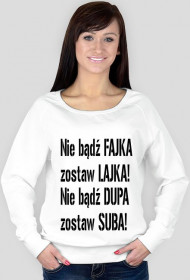 Bluza damska napis