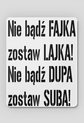 Podkładka pod mysz napis