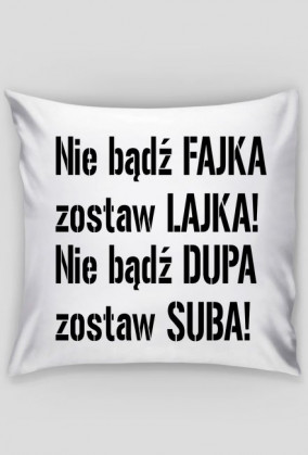 Poduszka napis