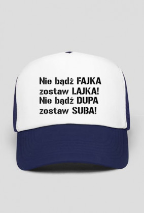 Czapka napis