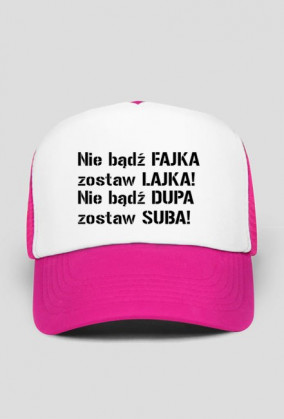 Czapka napis