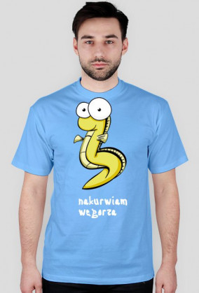 Koszulka - Męska - Nakurwiam Węgorza - wszystkie kolor v1