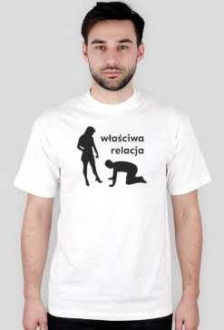 Koszulka męska "Właściwa relacja"