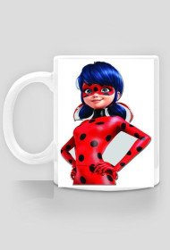 Piękny kubek BIEDRONKA i CZARNY KOT