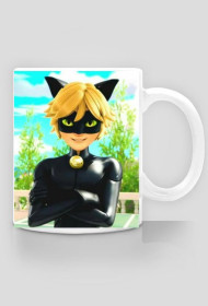 Piękny kubek BIEDRONKA i CZARNY KOT