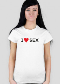 Koszulka damska "I love sex"