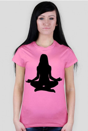 Kobieta medytacja - Koszulka damska