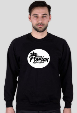 Bluza Bez Kaptura TeamFlorian White-Black