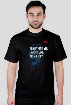 T-Shirt something shot *BLACK*