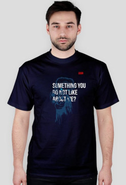 T-Shirt something shot *Dark BLUE*